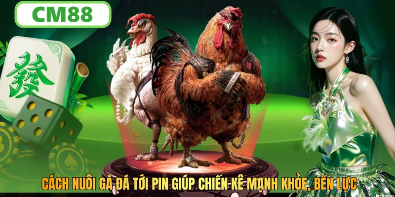 Cách Nuôi Gà Đá Tới Pin Giúp Chiến Kê Bền Lực, Mạnh Khỏe